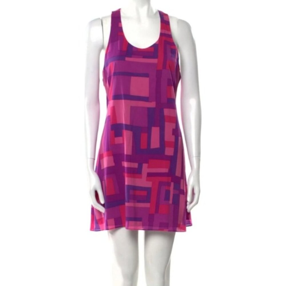 Alice + Olivia Rowan Silk Racer Dress S